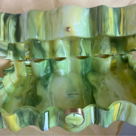 Cult Gaia Green and Yellow Swirled Clutch - Picture 6 of 6